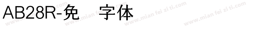 AB28R字体转换