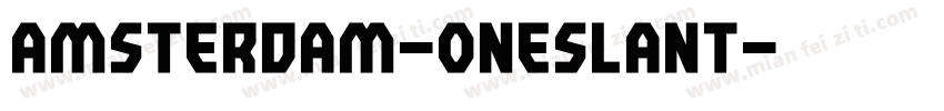 amsterdam-oneslant字体转换