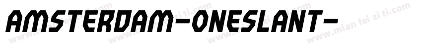 amsterdam-oneslant字体转换