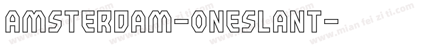 amsterdam-oneslant字体转换