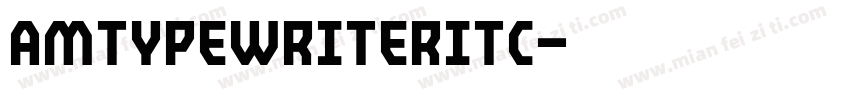 AmTypewriterITC字体转换