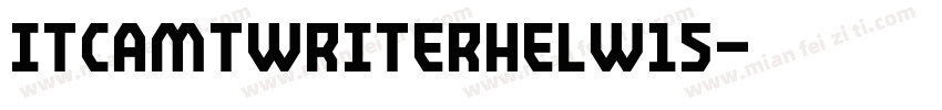 ITCAmTwriterHelW15字体转换