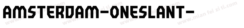 amsterdam-oneslant字体转换