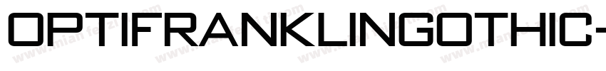 OPTIFranklinGothic字体转换