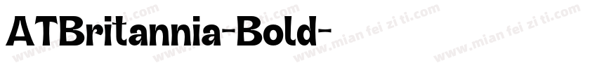 ATBritannia-Bold字体转换
