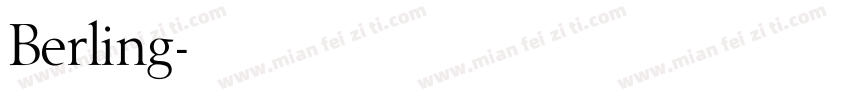Berling字体转换
