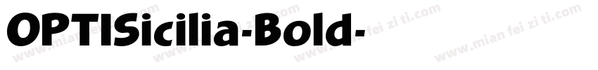 OPTISicilia-Bold字体转换