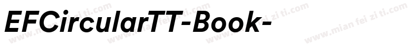 EFCircularTT-Book字体转换