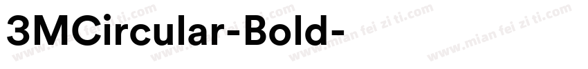 3MCircular-Bold字体转换