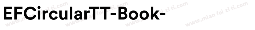 EFCircularTT-Book字体转换