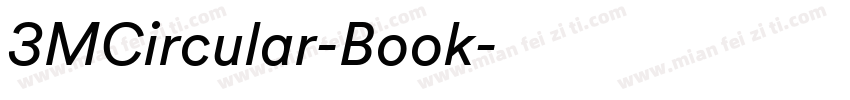 3MCircular-Book字体转换