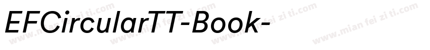 EFCircularTT-Book字体转换