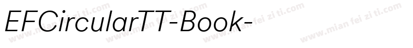 EFCircularTT-Book字体转换