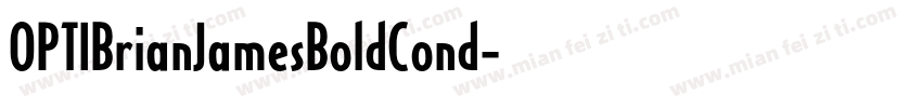 OPTIBrianJamesBoldCond字体转换
