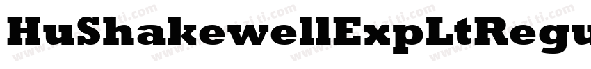 HuShakewellExpLtRegular字体转换