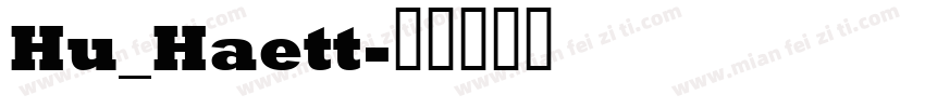 Hu_Haett字体转换