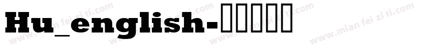 Hu_english字体转换