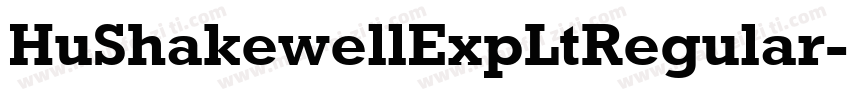 HuShakewellExpLtRegular字体转换