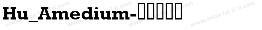 Hu_Amedium字体转换