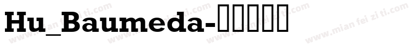 Hu_Baumeda字体转换