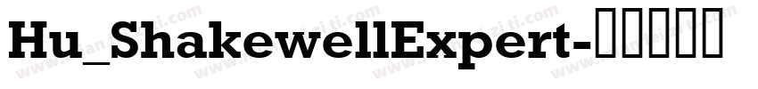 Hu_ShakewellExpert字体转换