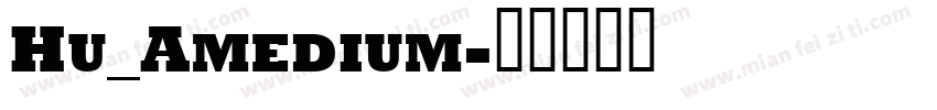 Hu_Amedium字体转换