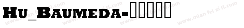 Hu_Baumeda字体转换