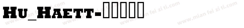 Hu_Haett字体转换
