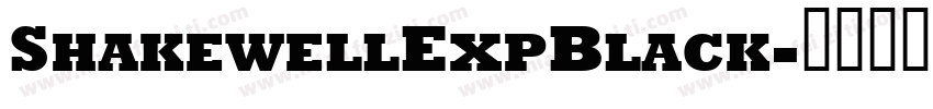 ShakewellExpBlack字体转换