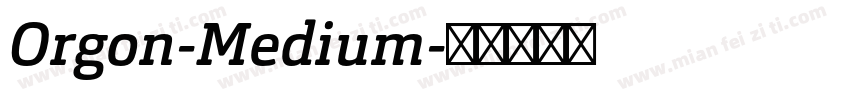 Orgon-Medium字体转换