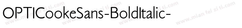 OPTICookeSans-BoldItalic字体转换