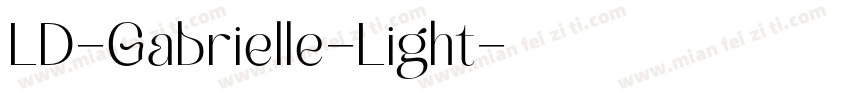 LD-Gabrielle-Light字体转换