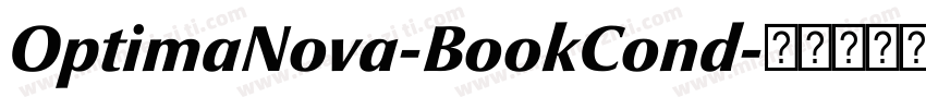 OptimaNova-BookCond字体转换