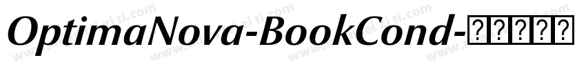 OptimaNova-BookCond字体转换