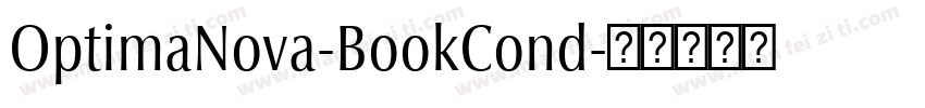 OptimaNova-BookCond字体转换