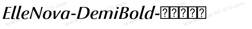 ElleNova-DemiBold字体转换