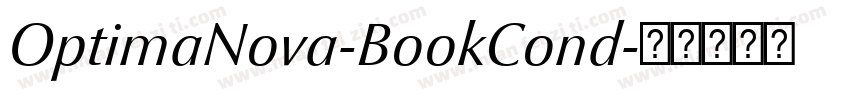 OptimaNova-BookCond字体转换