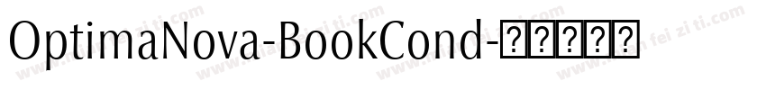 OptimaNova-BookCond字体转换