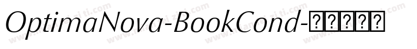 OptimaNova-BookCond字体转换