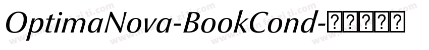 OptimaNova-BookCond字体转换