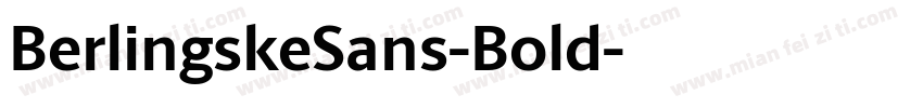 BerlingskeSans-Bold字体转换