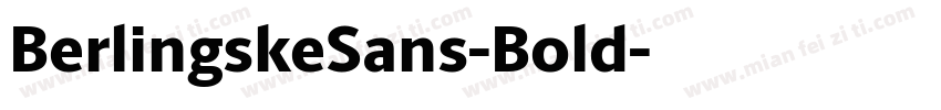 BerlingskeSans-Bold字体转换
