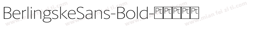 BerlingskeSans-Bold字体转换