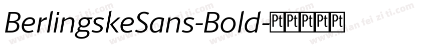 BerlingskeSans-Bold字体转换