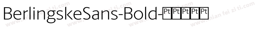 BerlingskeSans-Bold字体转换
