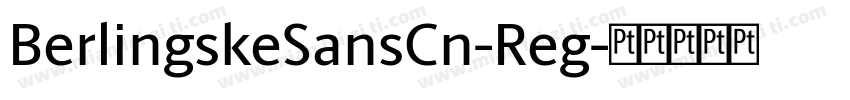 BerlingskeSansCn-Reg字体转换