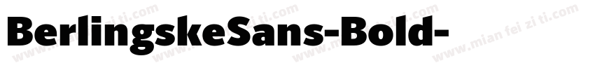 BerlingskeSans-Bold字体转换