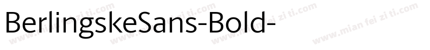 BerlingskeSans-Bold字体转换