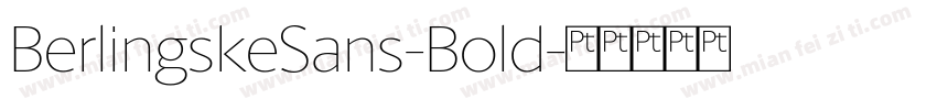 BerlingskeSans-Bold字体转换
