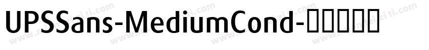 UPSSans-MediumCond字体转换